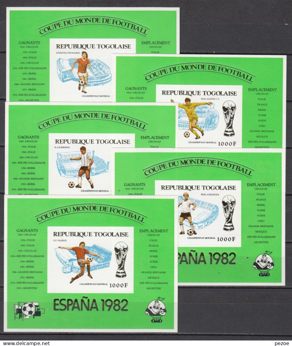 Football / Soccer / Fussball - WM 1982: Togo  5 SoBl **, Imperf. - 1982 – Spain