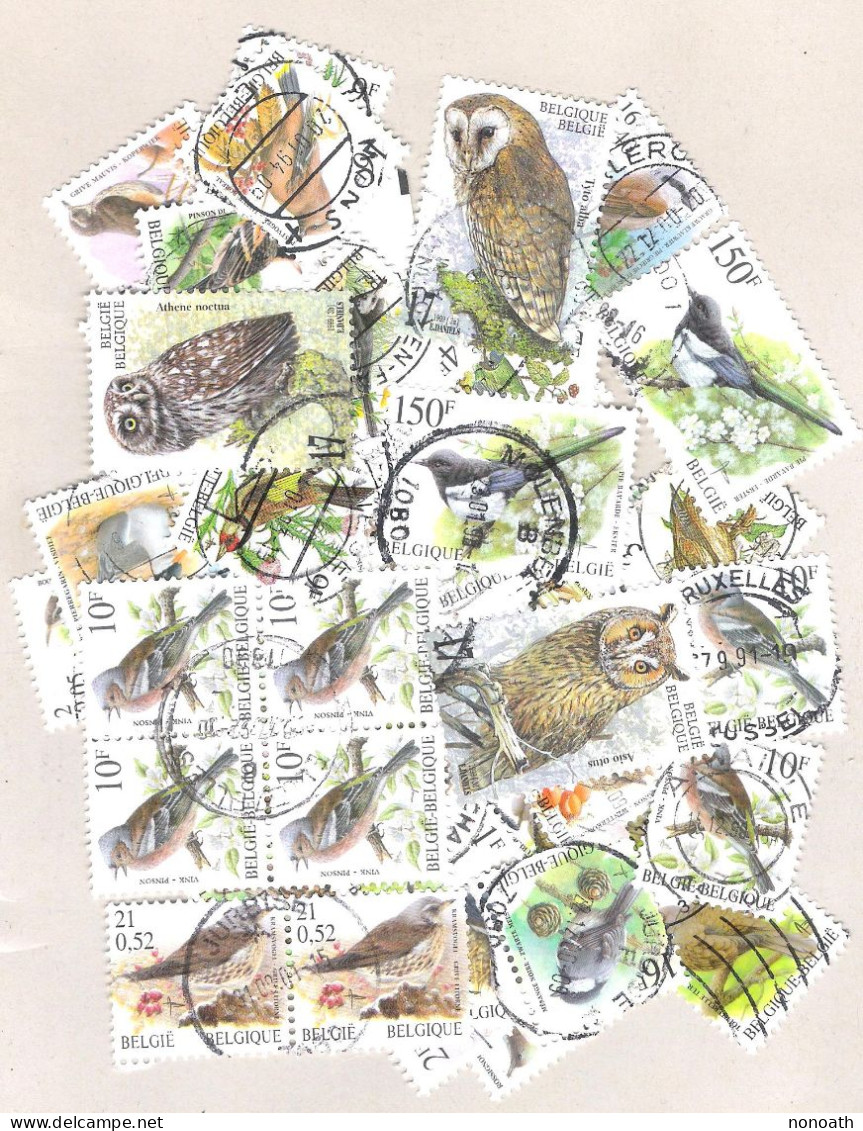 Belgique - Lot 60 Timbres "Oiseaux Buzin" - Vogels - Birds - 1985-.. Pájaros (Buzin)