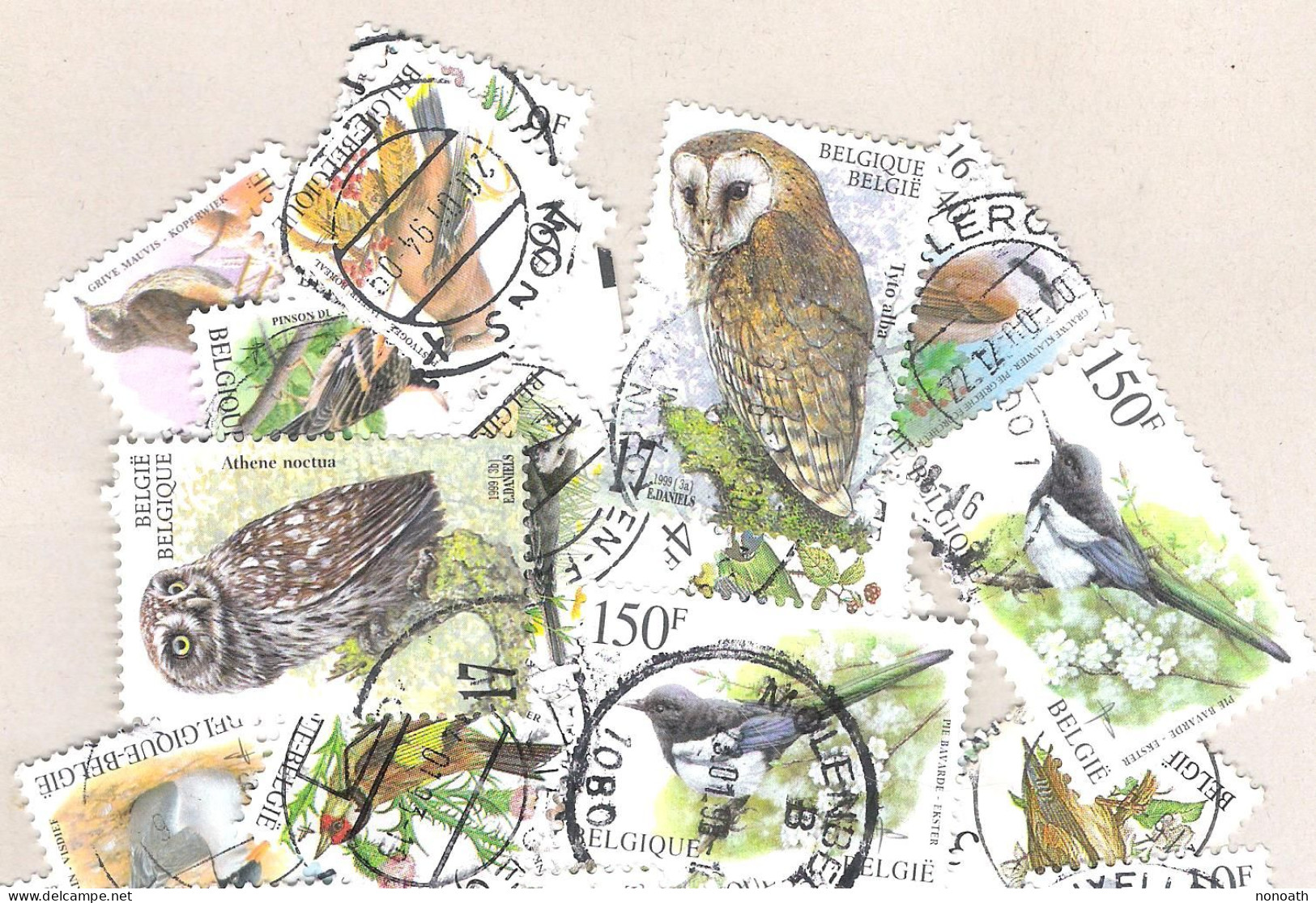 Belgique - Lot 60 Timbres "Oiseaux Buzin" - Vogels - Birds - 1985-.. Vogels (Buzin)