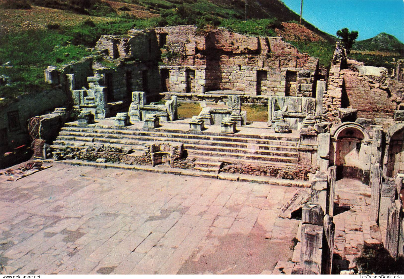 TURQUIE - Egenin Incisi - Izmir - Vue Sur La Librairie De Celsus - Carte Postale Ancienne - Turquie