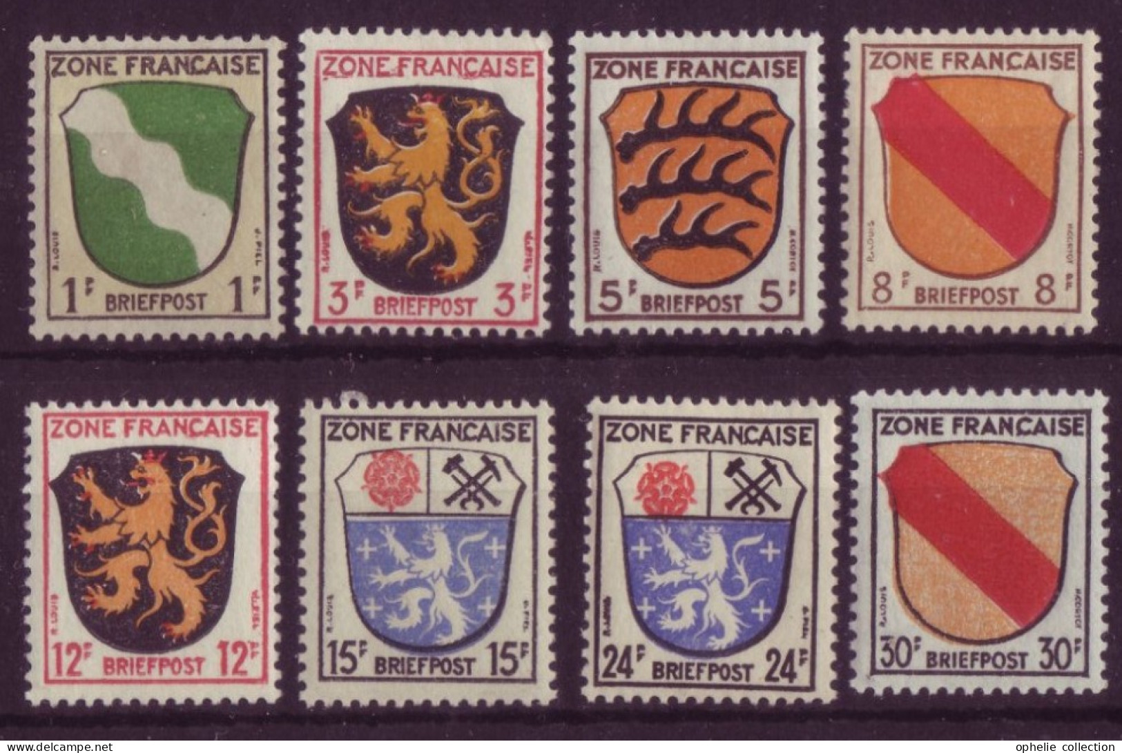 France - Colonies - Zone D'occupation - Allemagne  - 8 Timbres Différents  - 7380 - Other & Unclassified