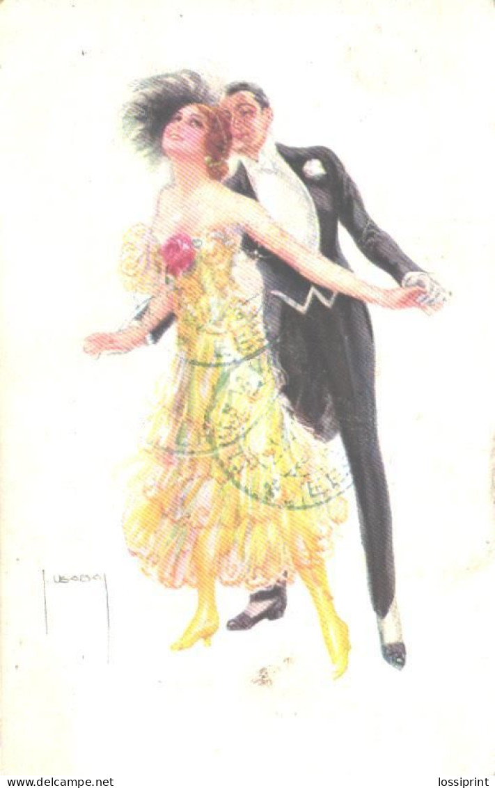 Usabal:Glamour Man And Lady, ERKAL Nr 370/3, Pre 1940 - Usabal