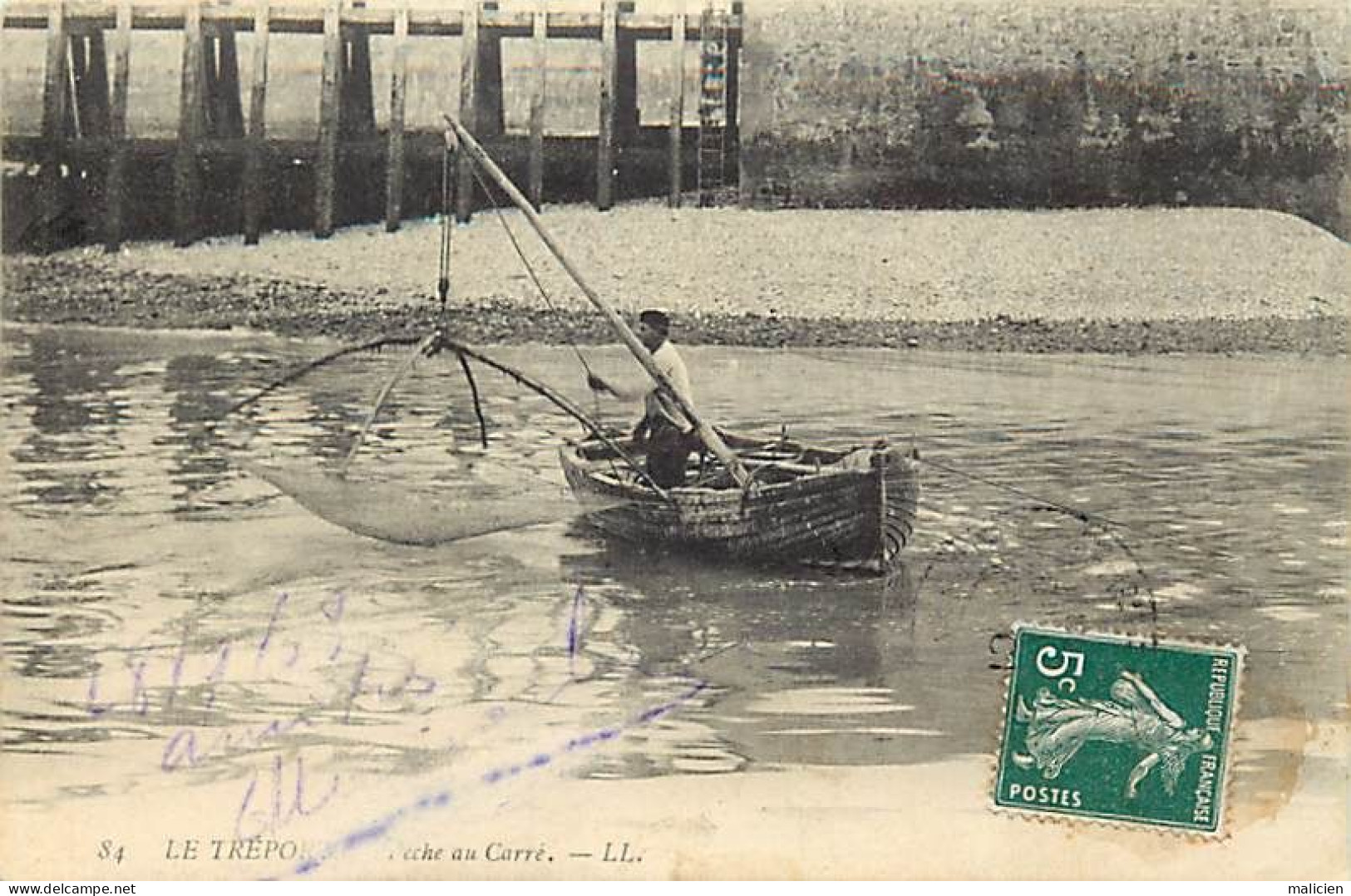 - Dpts Div. -ref-BN468- Seine Maritime -le Tréport - La Pêche Au Carré - Pêcheur - - Le Treport