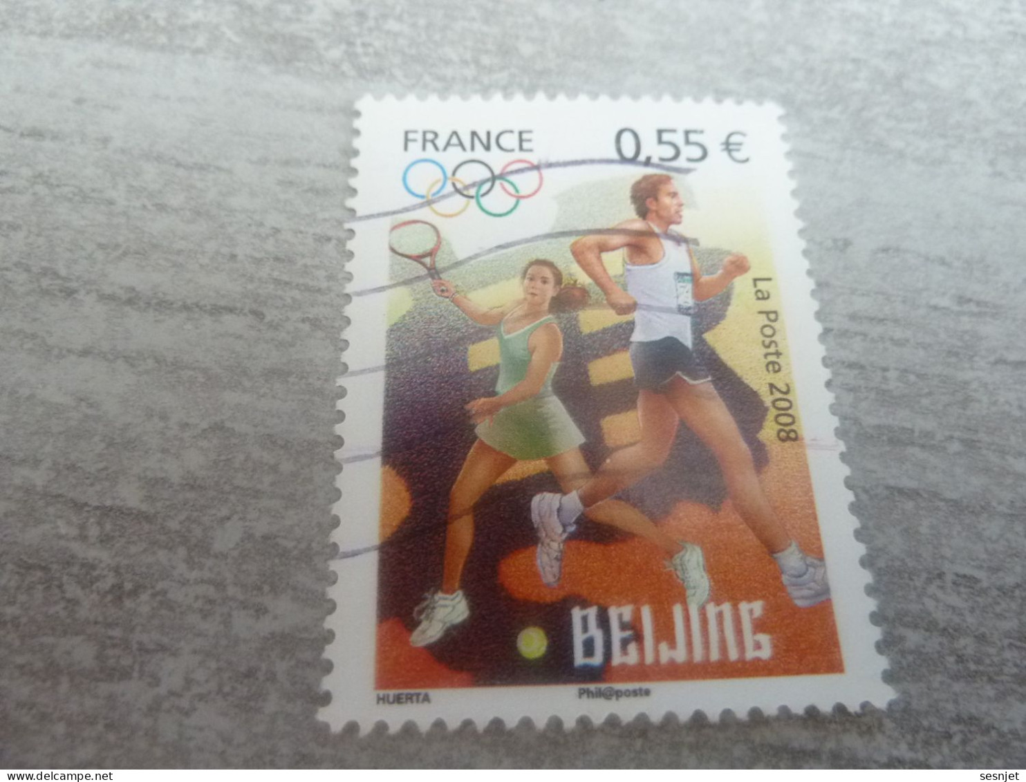 Jeux Olympiques D'Eté à Pékin - Tennis Et Course à Pied - 0.55 € - Yt 4223 - Multicolore - Oblitéré - Année 2008 - - Sommer 2008: Peking