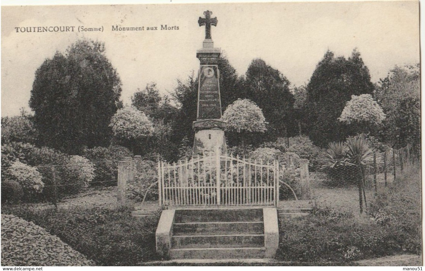 TOUTENCOURT  Monument Aux Morts - Albert