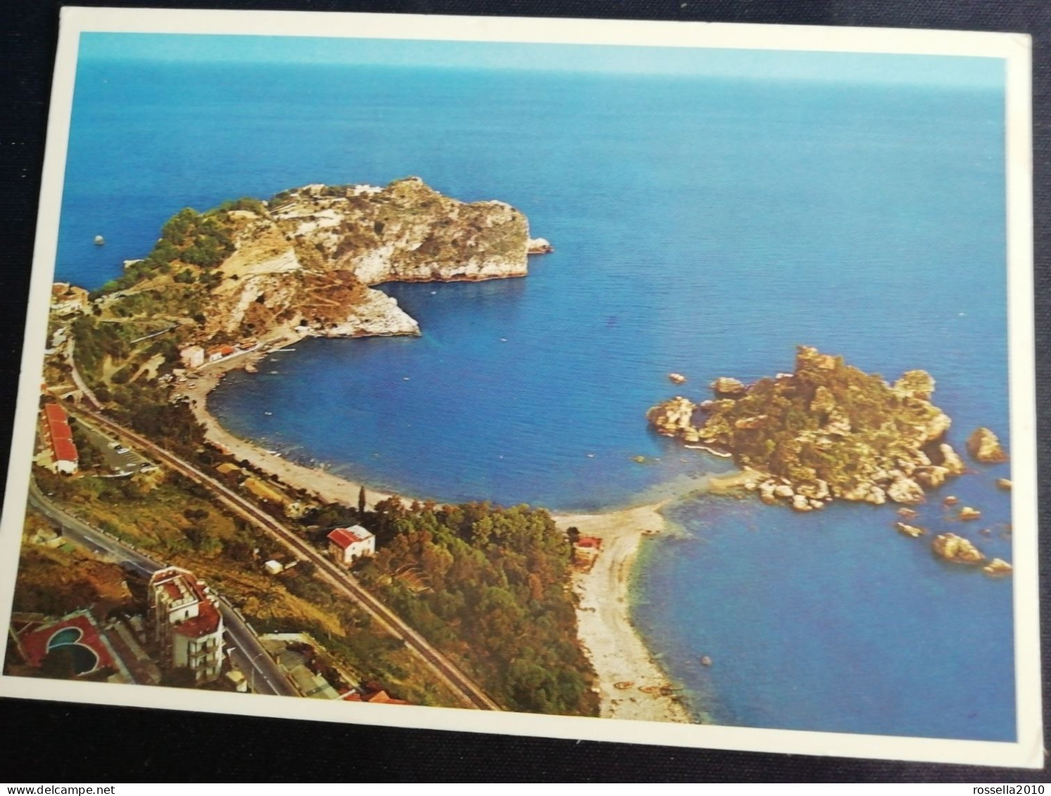 CARTOLINA 1987 ITALIA MESSINA TAORMINA CAPO S.ANDREA E ISOLA BELLA Italy Postcard ITALIEN Ansichtskarten - Messina