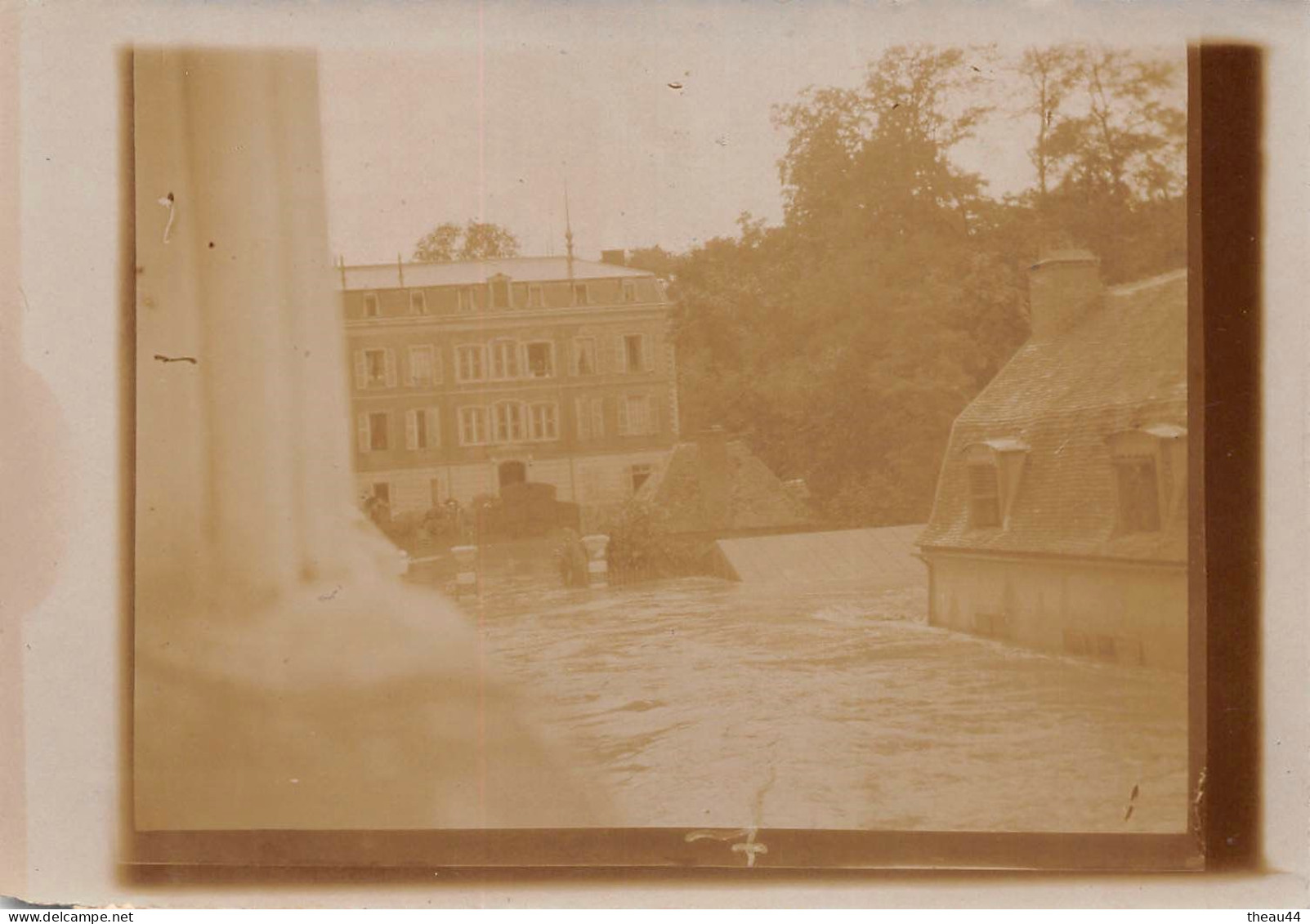 ¤¤  -  BOURBON-LANCY   -  Lot De 5 Clichés Des Inondations Du 7 Juin 1904     -   ¤¤ - Autres & Non Classés