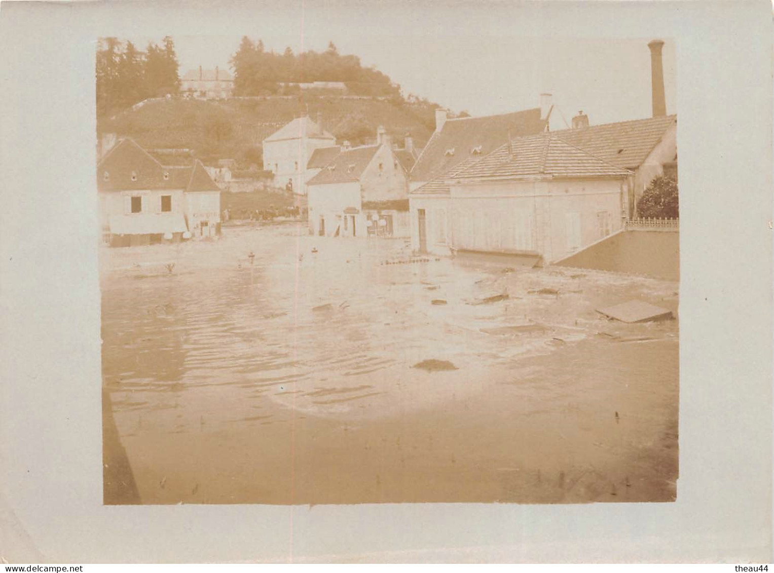 ¤¤  -  BOURBON-LANCY   -  Lot de 5 Clichés des Inondations du 7 Juin 1904     -   ¤¤