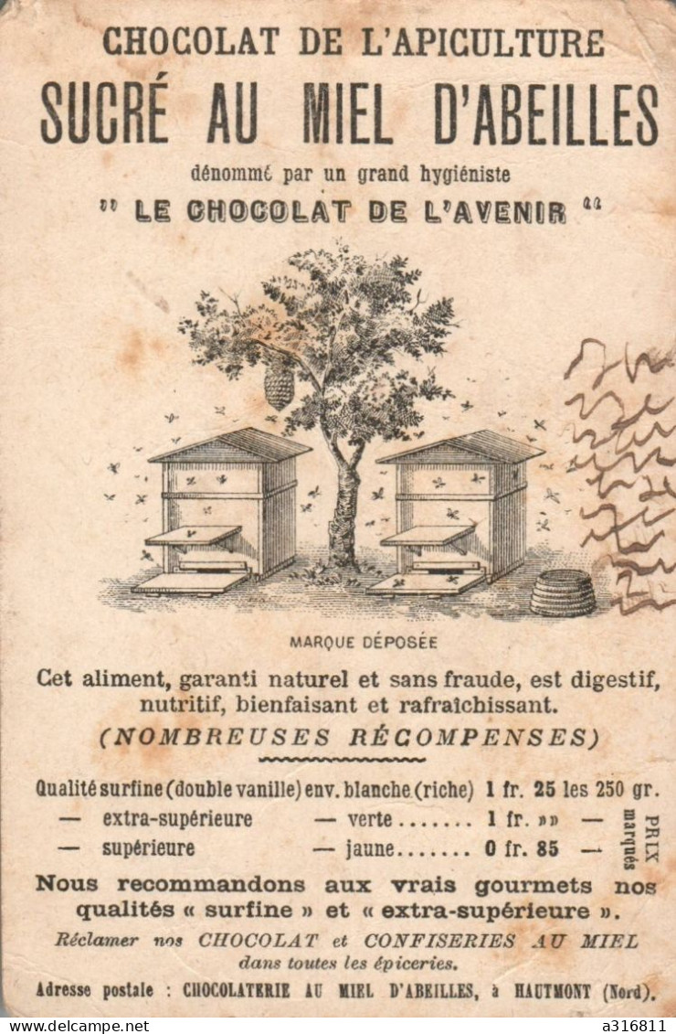 CHOCOLATERIE AU MIEL D ABEILLES A HAUTMONT - Autres & Non Classés