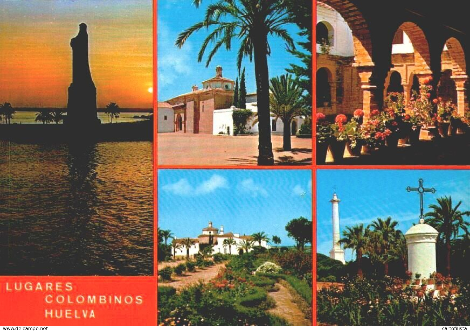 HUELVA - Costa De La Luz, Lugares Colombinos   ( 2 Scans ) - Huelva