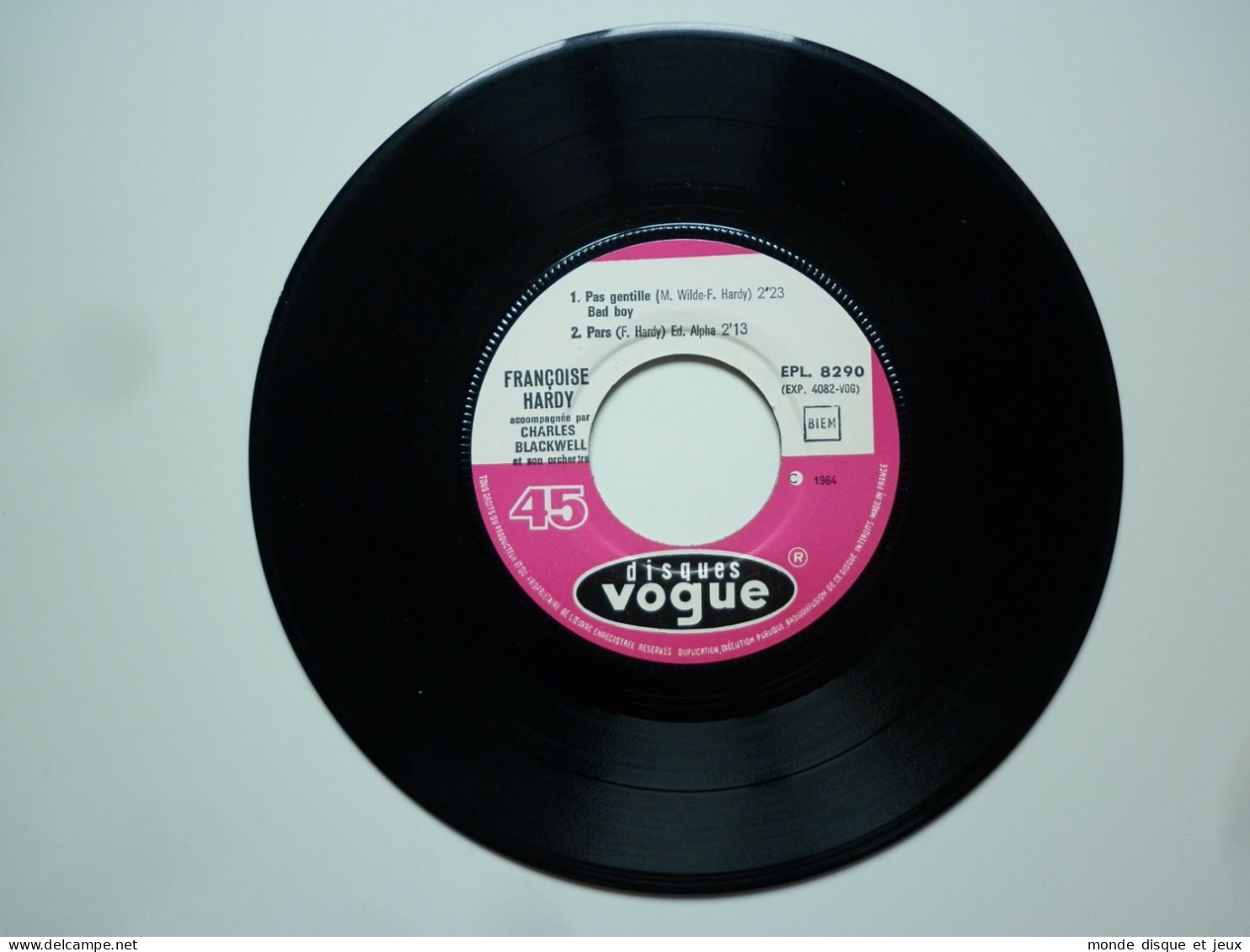 Françoise Hardy 45Tours EP Vinyle Je N'attends Plus Personne - 45 T - Maxi-Single