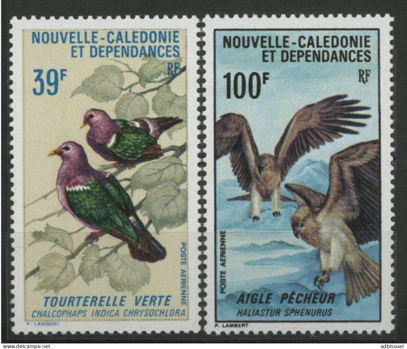 Nouvelle Calédonie Poste Aérienne PA 110 + 111 Neufs ** (MNH) Cote 54 €. OISEAUX BIRDS - Neufs