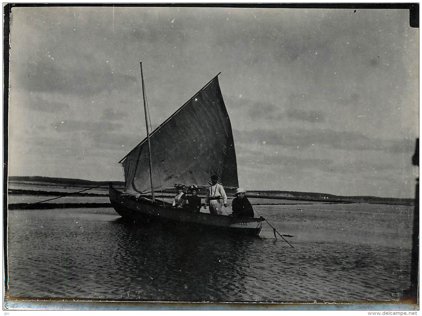 PHOTO A IDENTIFIER : BATEAU "GABRIELE" - FORMAT 9 X 12 CM - Voiliers