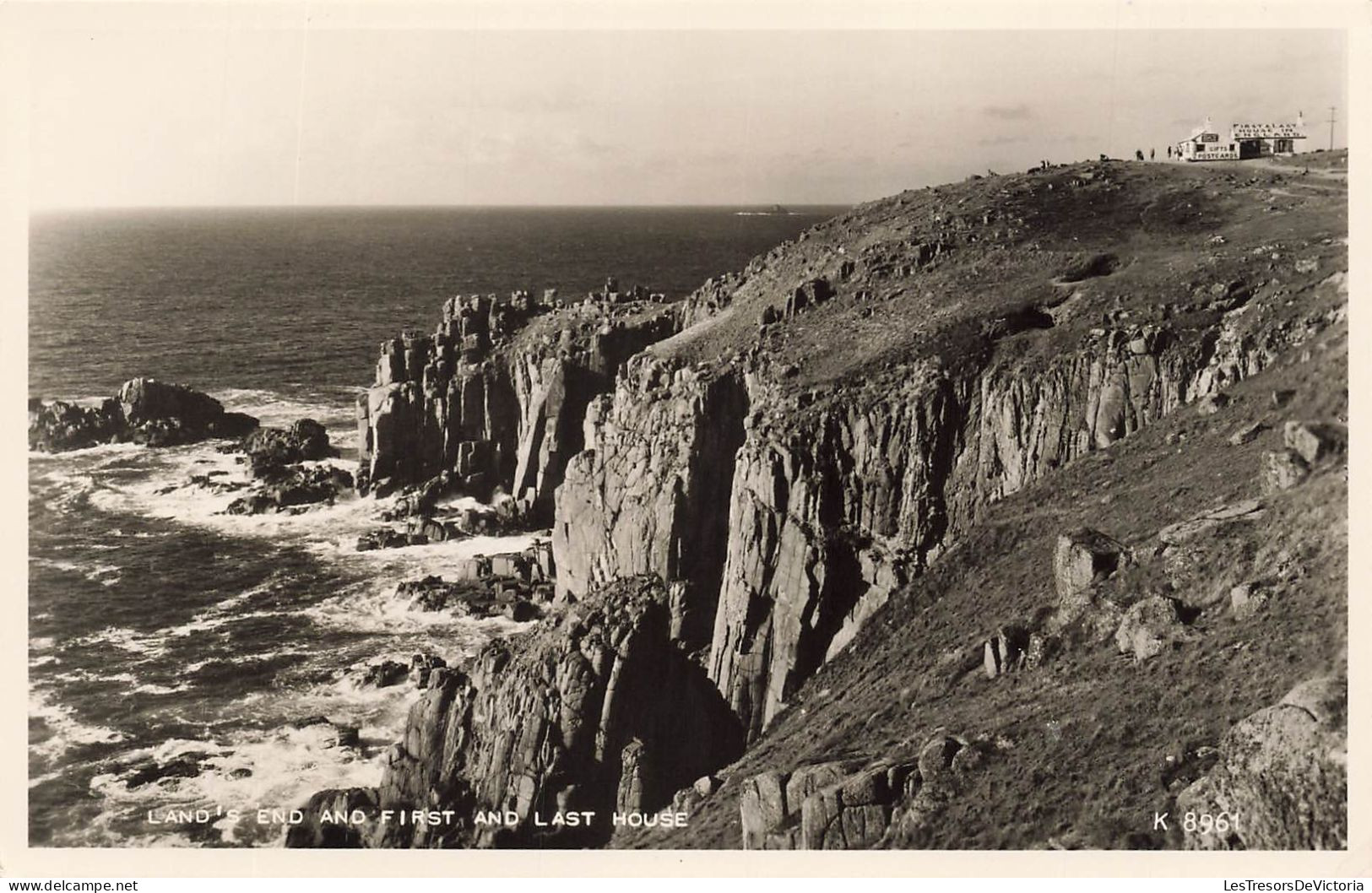 ROYAUME-UNI - Land's End And First And Last House - Carte Postale Ancienne - Land's End