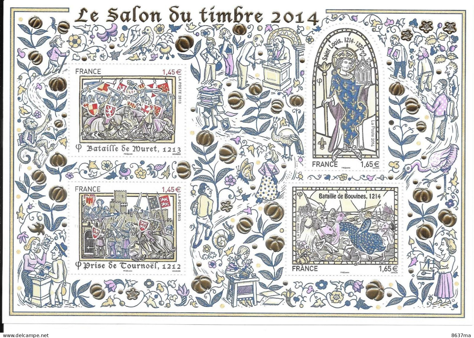 Feuillet Année 2014  -Salon Du Timbre 2014 - Mint/Hinged