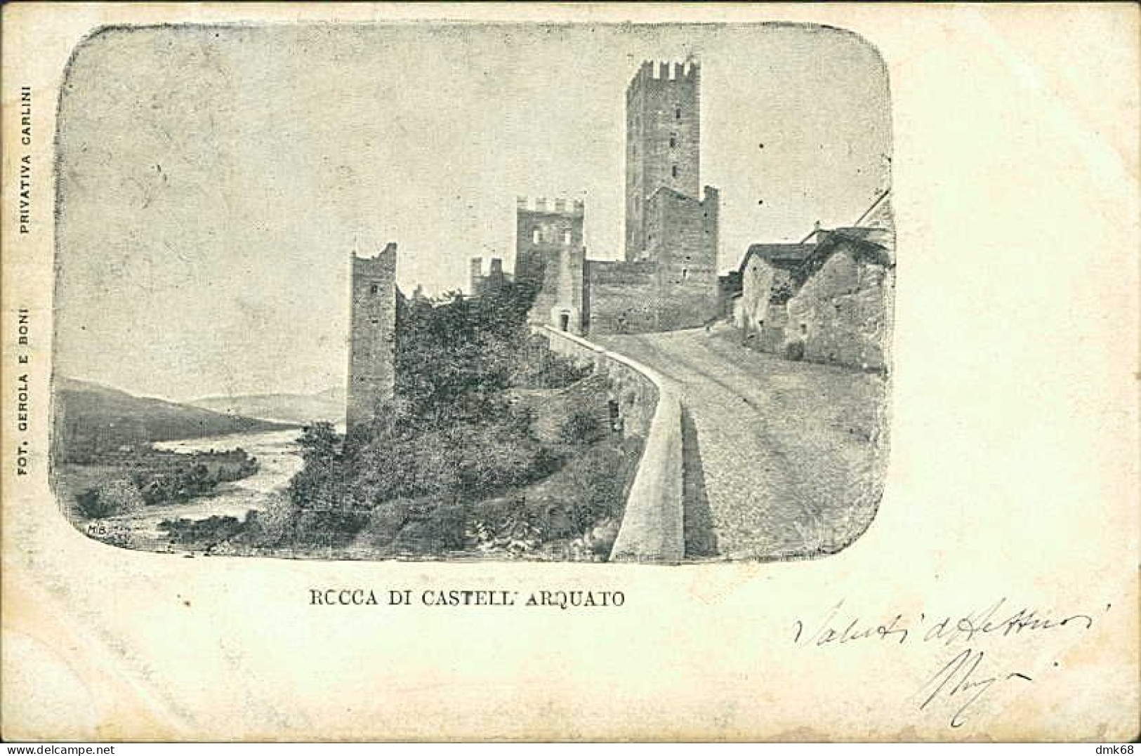 ROCCA DI  CASTELL'ARQUATO ( PIACENZA ) FOTO GEROLA E BONI - SPEDITA 1904 (20863) - Piacenza