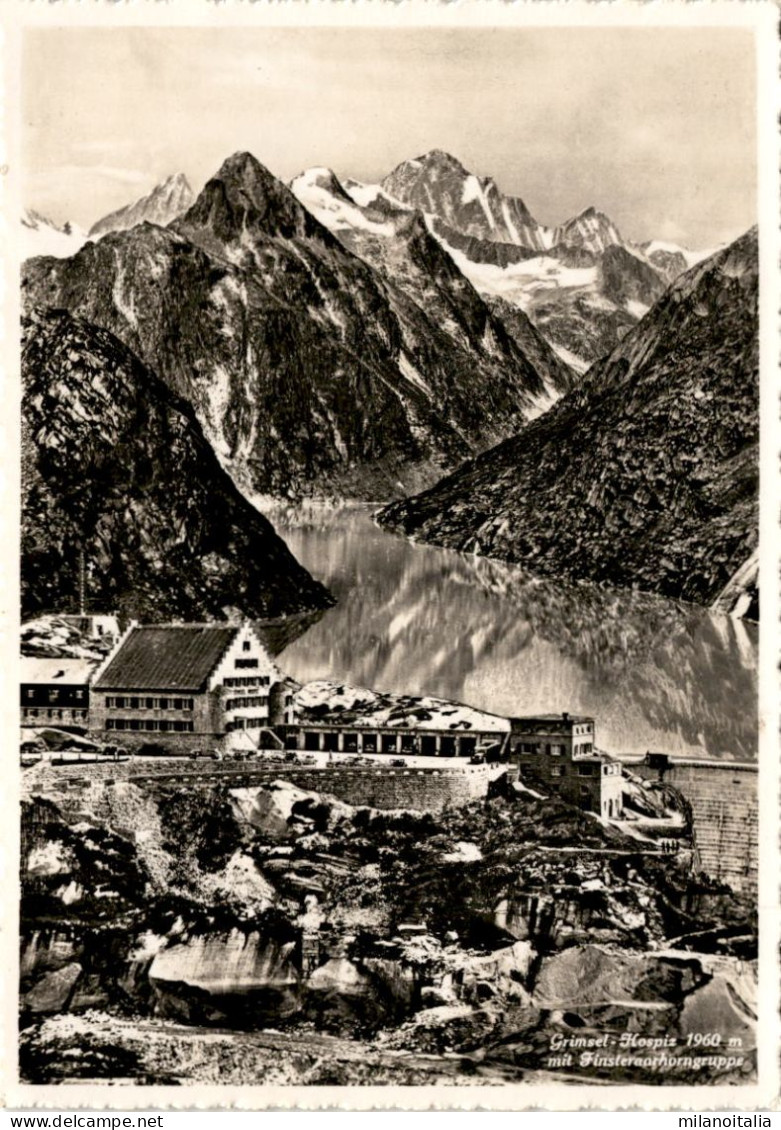 Grimsel-Hospiz Mit Finsteraarhorngruppe (9282) * 21. 8. 1939 - Guttannen