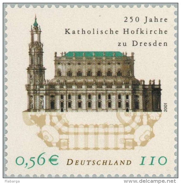 Año 2001 Nº 2023 Iglesia Catolica De Dresde - Unused Stamps
