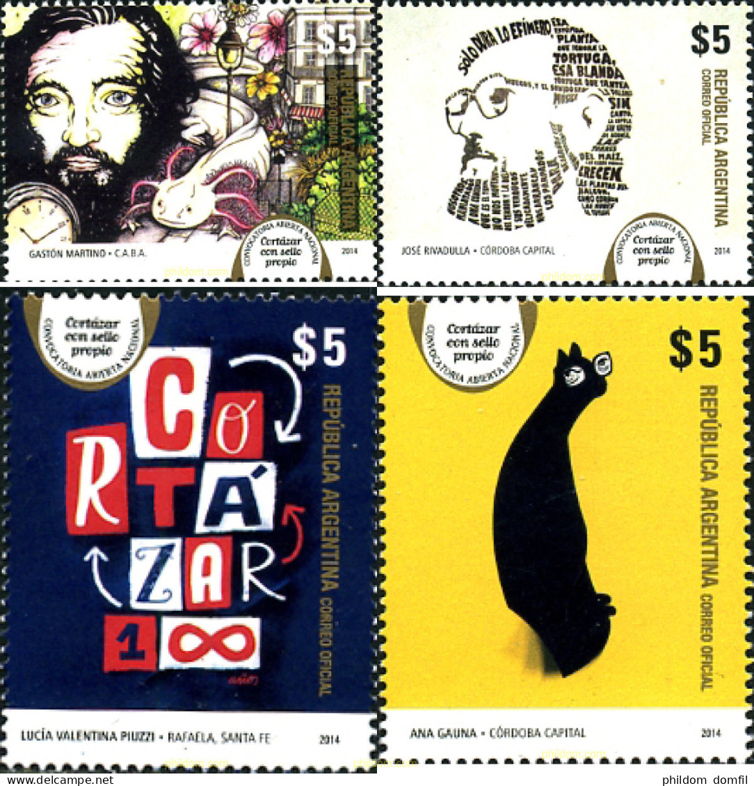 329863 MNH ARGENTINA 2014 CORTAZAR - Ongebruikt