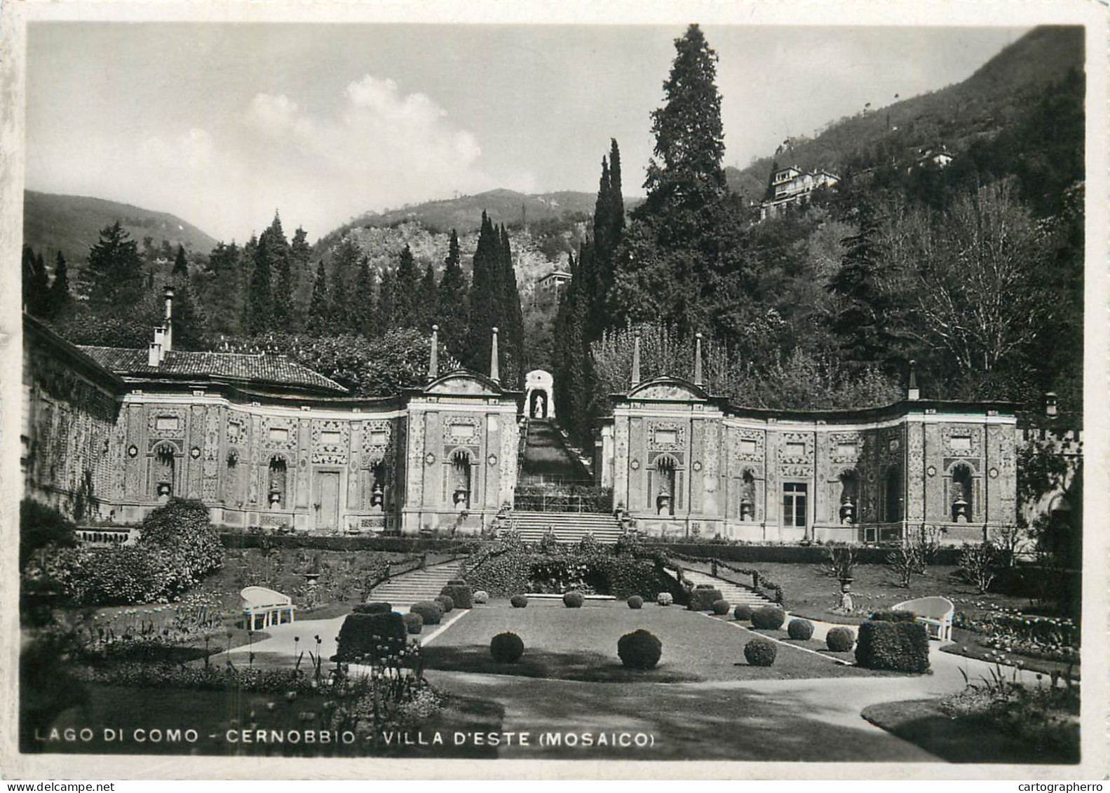 Postcard Switzerland Lago Di Como Cernobbio - Otros & Sin Clasificación