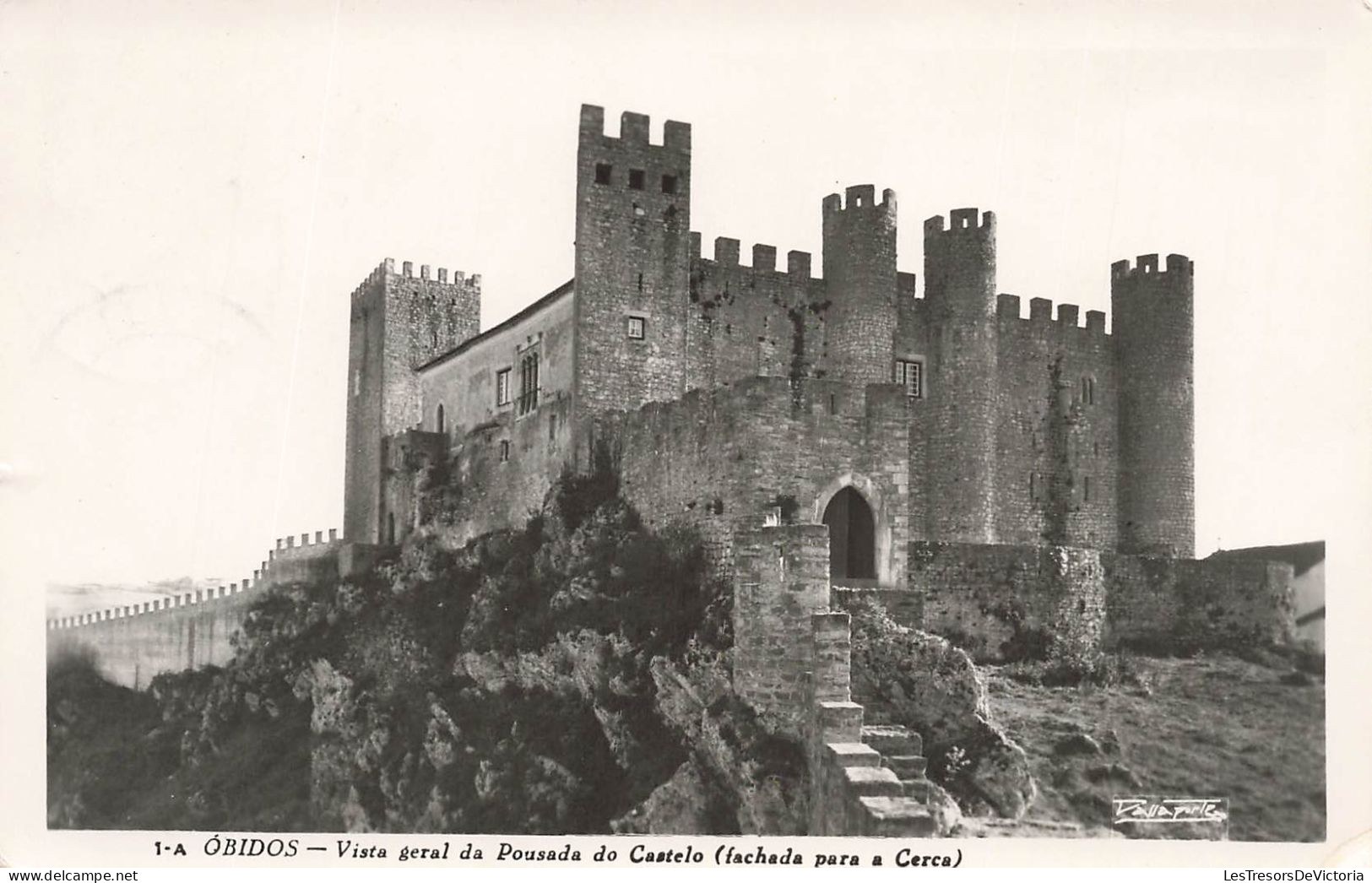 PORTUGAL - Óbidos - Vista Geral Da Pousada Do Castelo - Carte Postale - Leiria