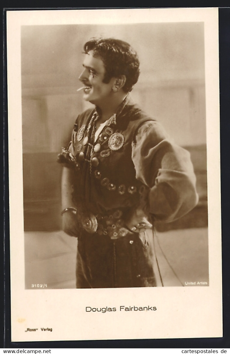 AK Schauspieler, Douglas Fairbanks Als Musketier  - Acteurs
