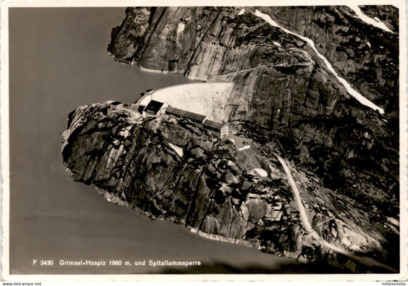 Grimsel-Hospiz Und Spitallammsperre (3430) - Fliegeraufnahme - Guttannen