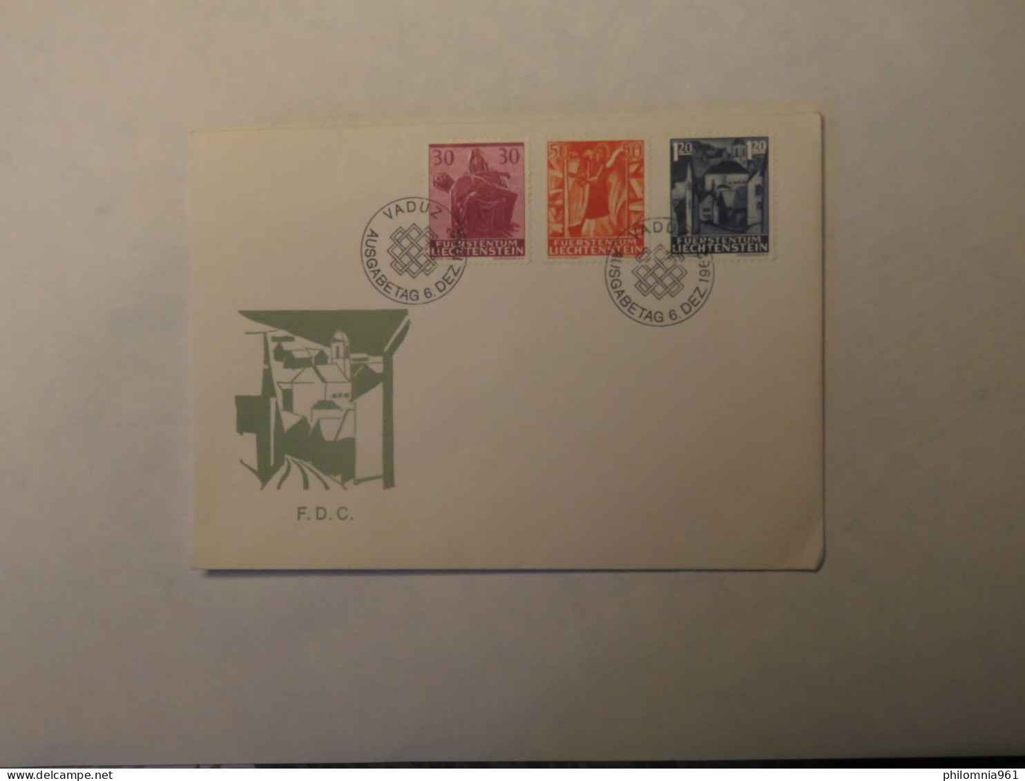 LIECHTENSTEIN FDC COVER 1962 - Other & Unclassified