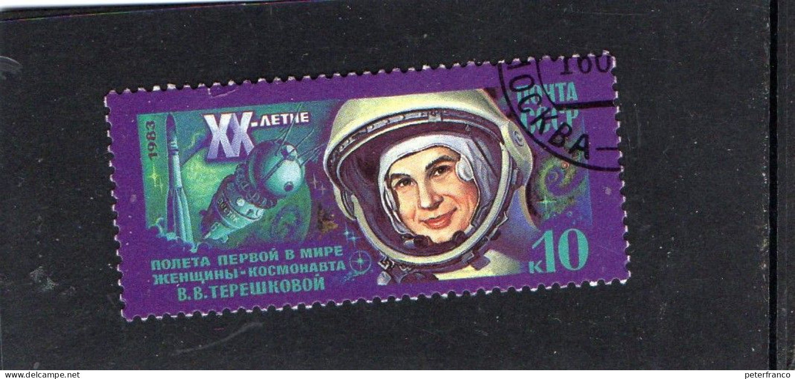 1983 Russia - Volo Nello Spazio Di Valentina Tereshkova - Europa