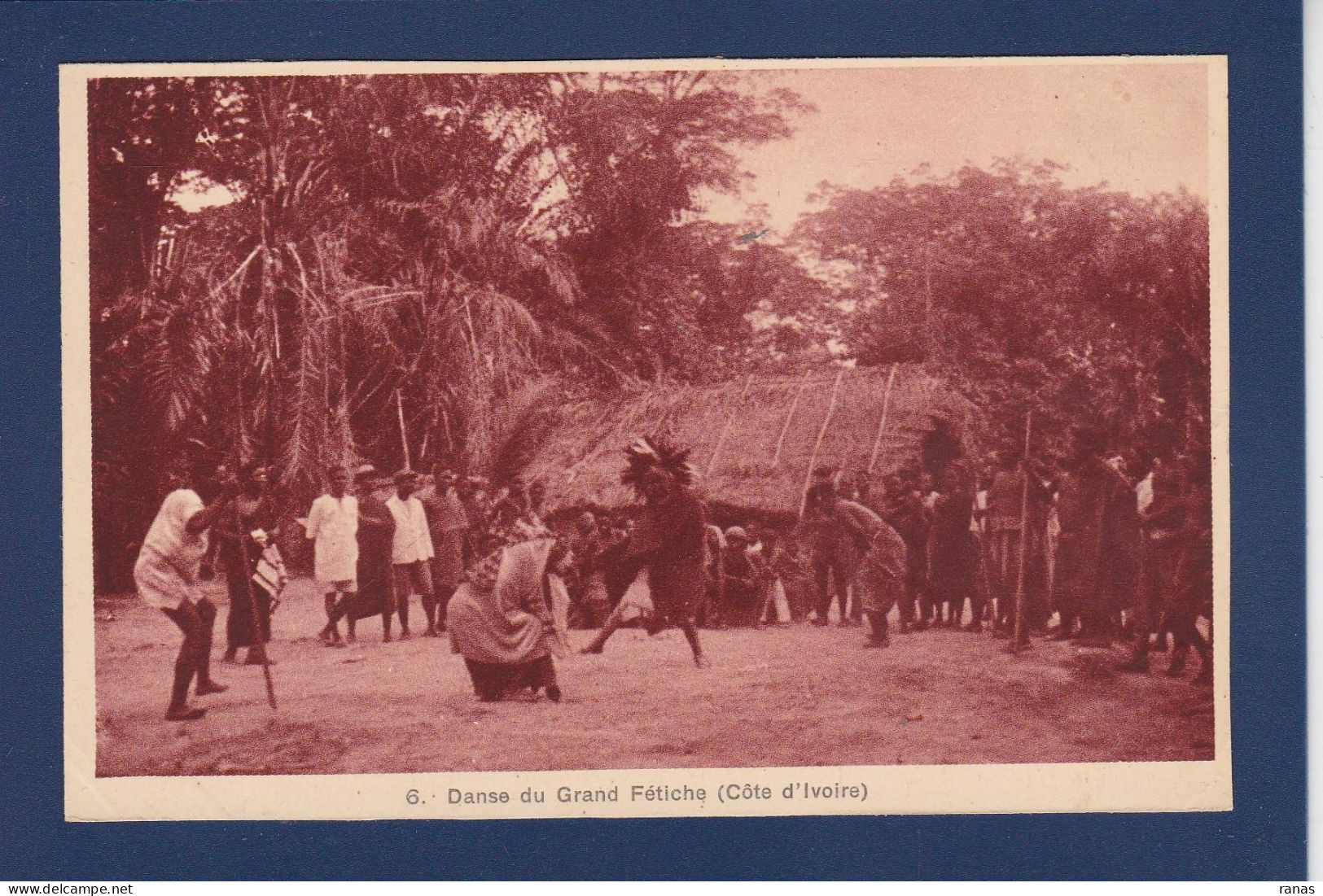 CPA Fétiche Féticheur Côte D'Ivoire Afrique Noire Non Circulée - Côte-d'Ivoire