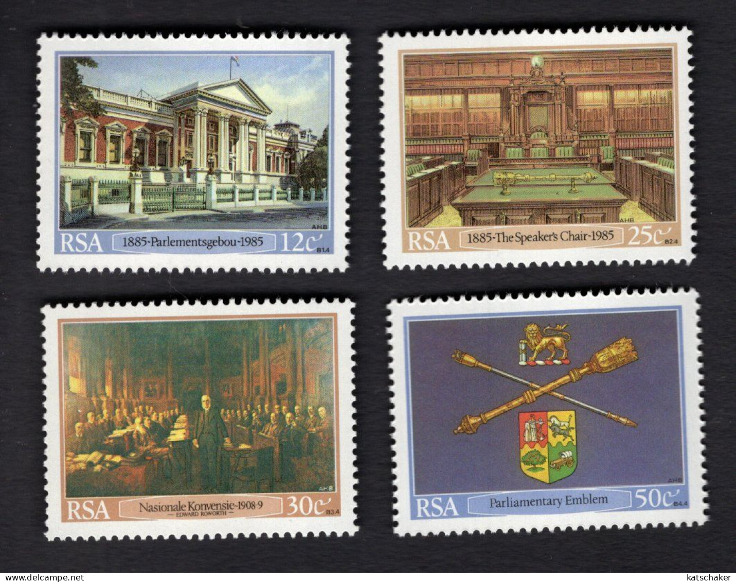 2033245850 1985 SCOTT  652 655  (XX)  POSTFRIS MINT NEVER HINGED - CAPE PARLIAMENT CENT. - Ongebruikt