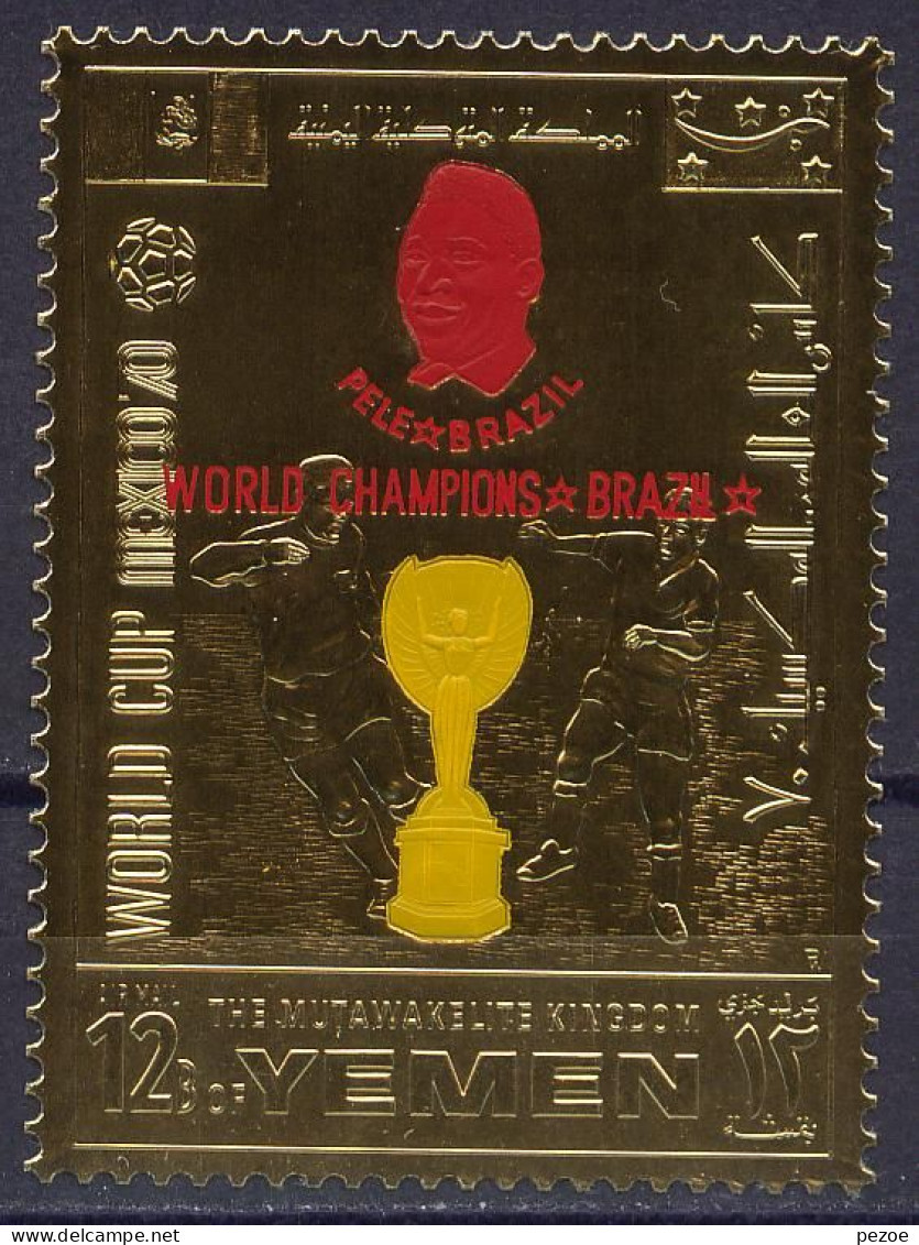 Football / Soccer / Fussball -WM 1970: Yemen Goldmarke ** - 1970 – Mexique