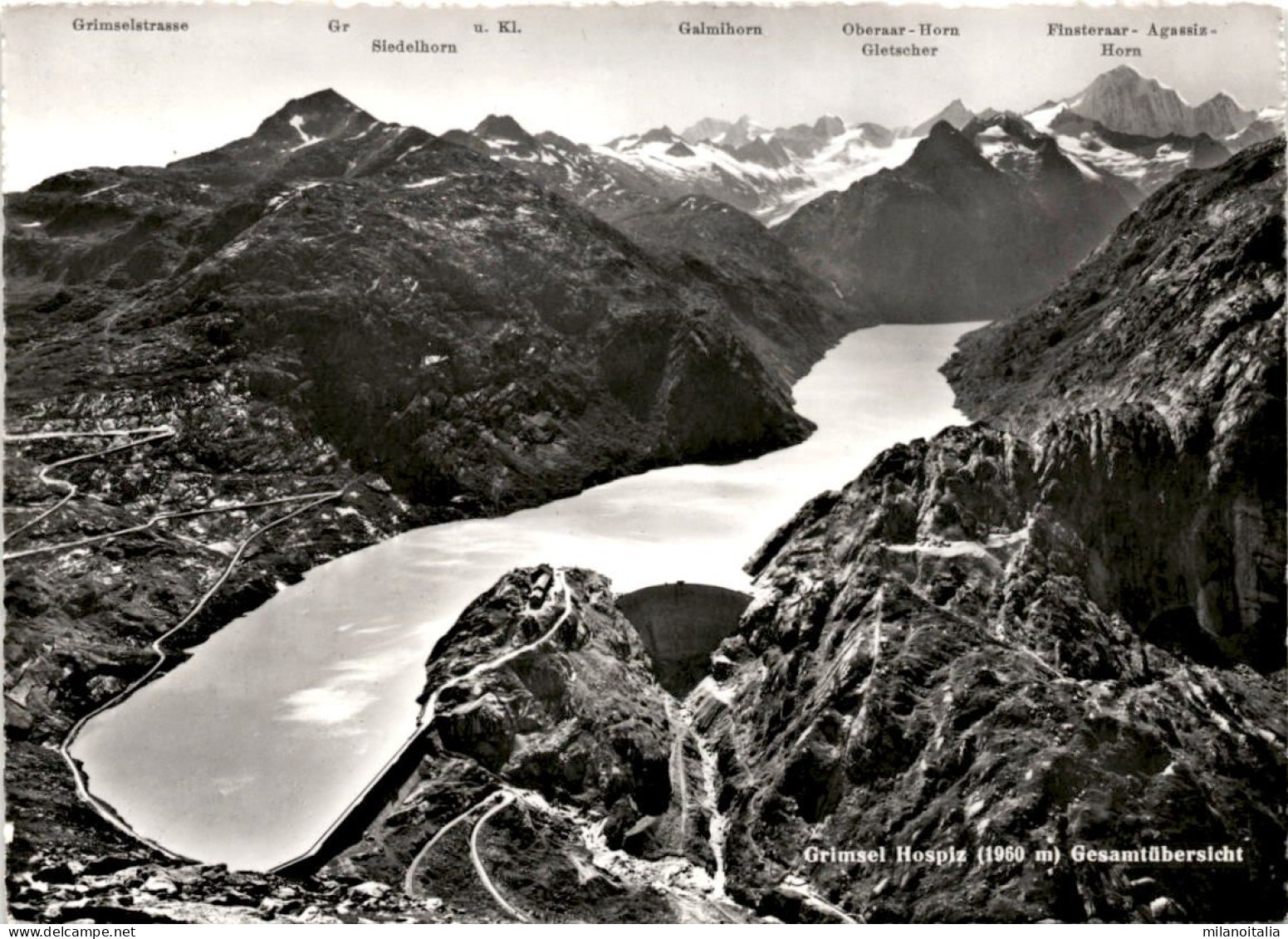 Grimsel-Hospiz - Gesamtübersicht (04997) * 30. 7. 1962 - Guttannen