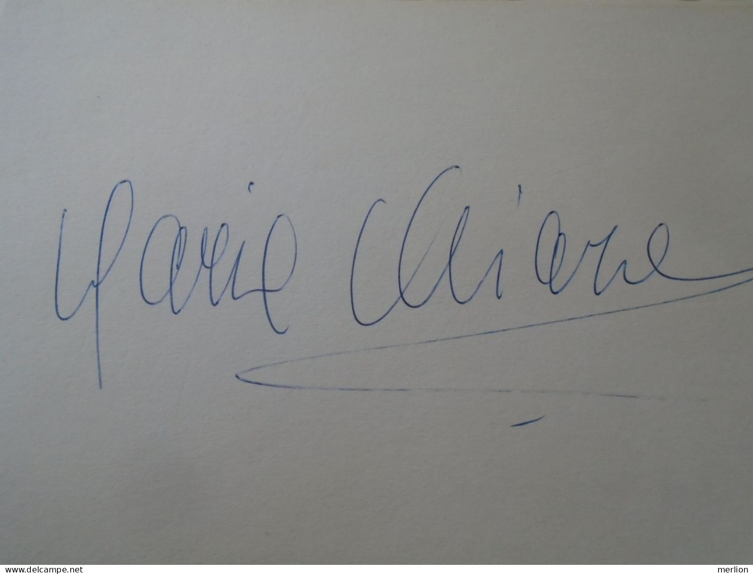 D203334  Signature -Autograph  - Maria Chiara  - Italia  Opera  -Soprano  1981 - Chanteurs & Musiciens