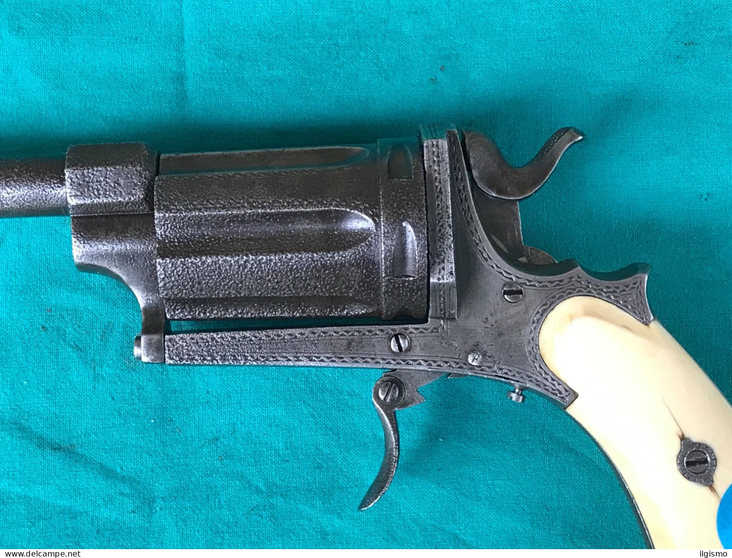 Rare Revolver Pepperbox Cal 380 (1029 A) - Armes Neutralisées