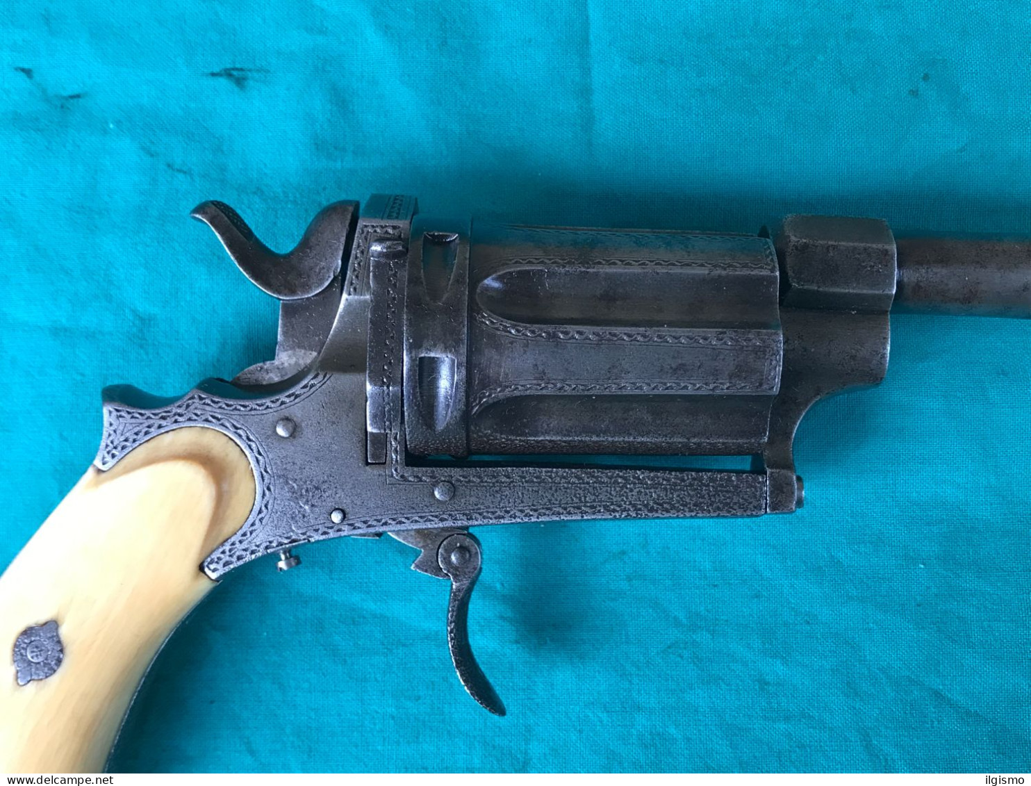 rare revolver pepperbox cal 380 (1029 A)