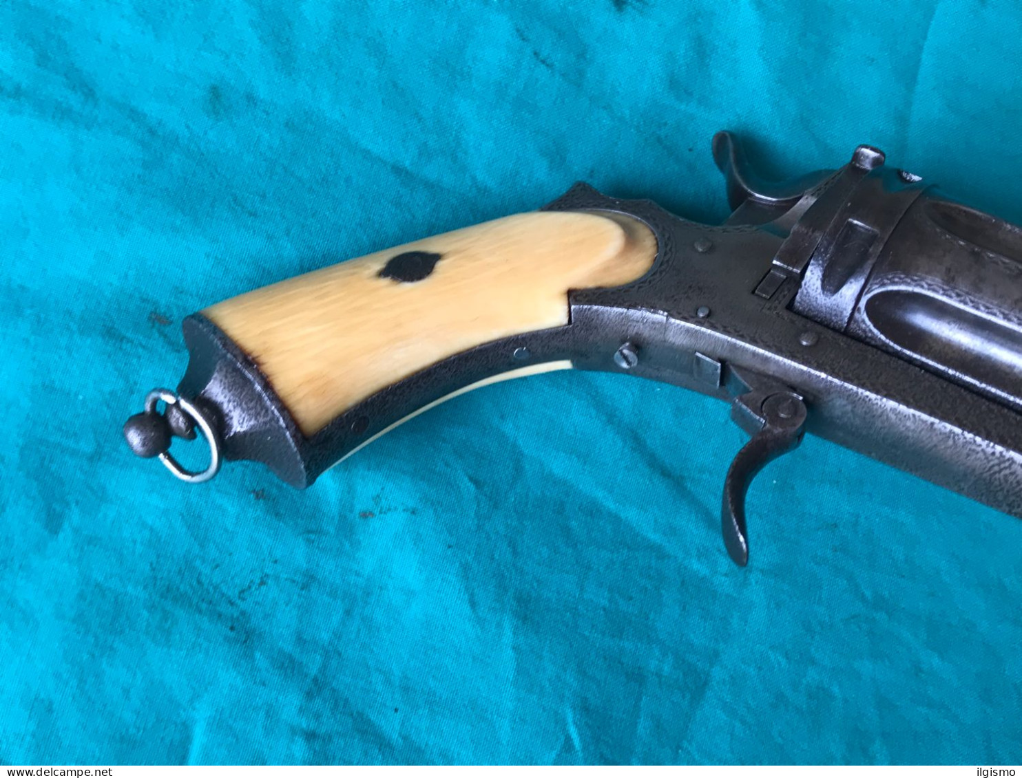 rare revolver pepperbox cal 380 (1029 A)