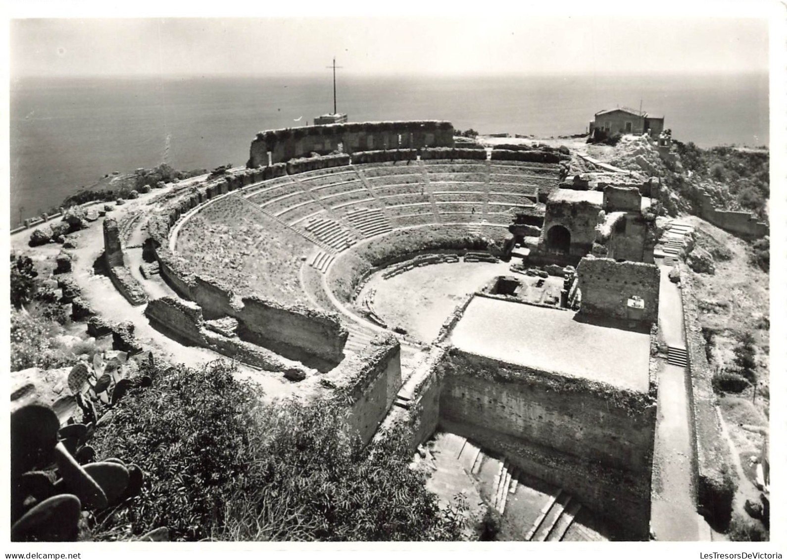 ITALIE - Taormina - Galleria Teatro Greco - Vue Générale - Carte Postale Ancienne - Messina