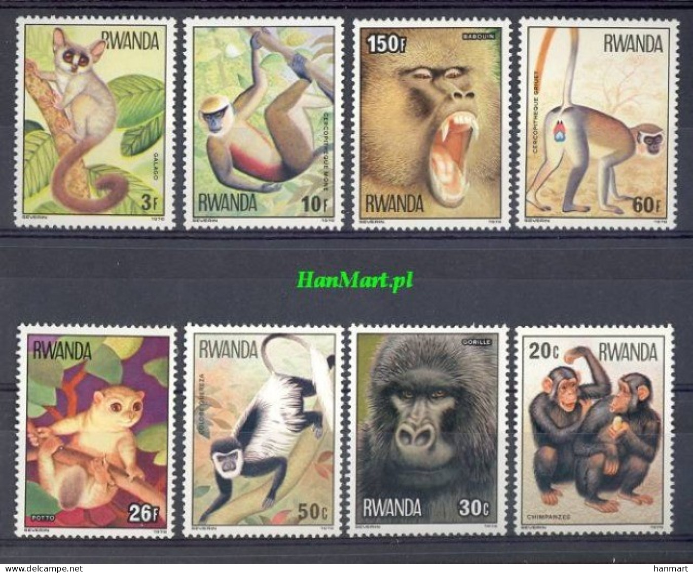 Rwanda 1978 Mi 922-929 MNH  (ZS4 RWN922-929) - Otros