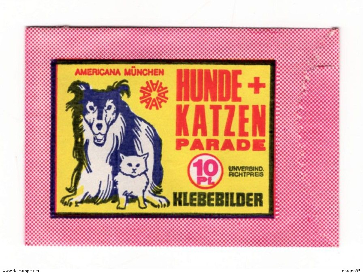 Pochette Hunde Und Katzen (Chiens Et Chats) - Americana München - 1971 - NO PANINI - Sonstige & Ohne Zuordnung