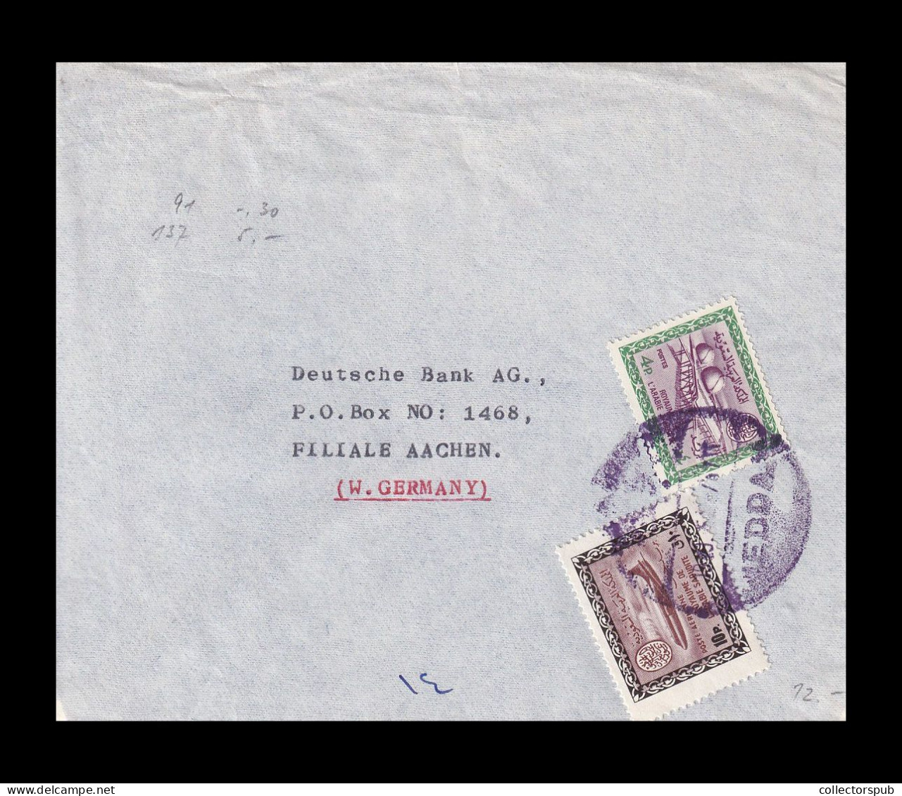 JEDDAH Nice Airmail Cover To Germany. - Arabie Saoudite