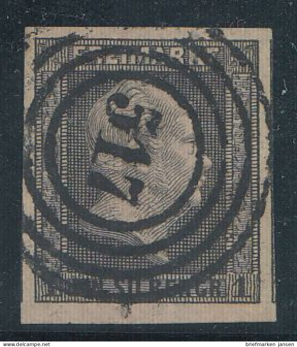 Preußen, Mi.Nr. 2, König Friedrich-Wilhelm IV., Gestempelt "517" - Afgestempeld