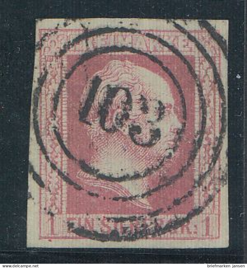 Preußen, Mi.Nr. 6, König Friedrich-Wilhelm IV., Gestempelt "103" - Used