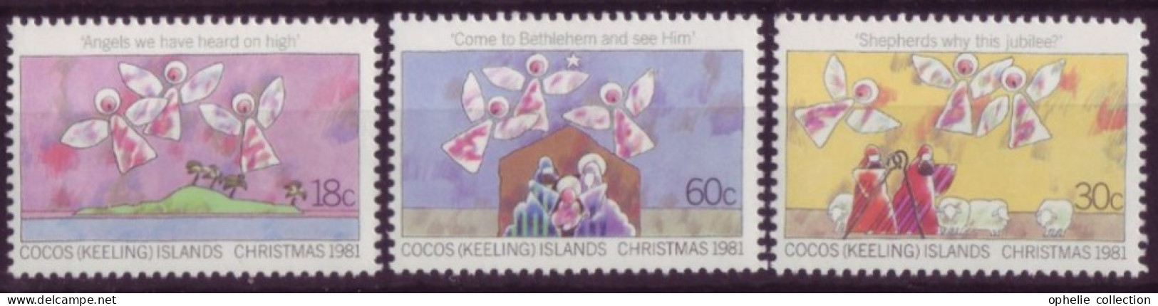 Océanie - Coco (Keeling) Islands - Christmas 1981 - 3 Timbres Différents - 7392 - Cocos (Keeling) Islands