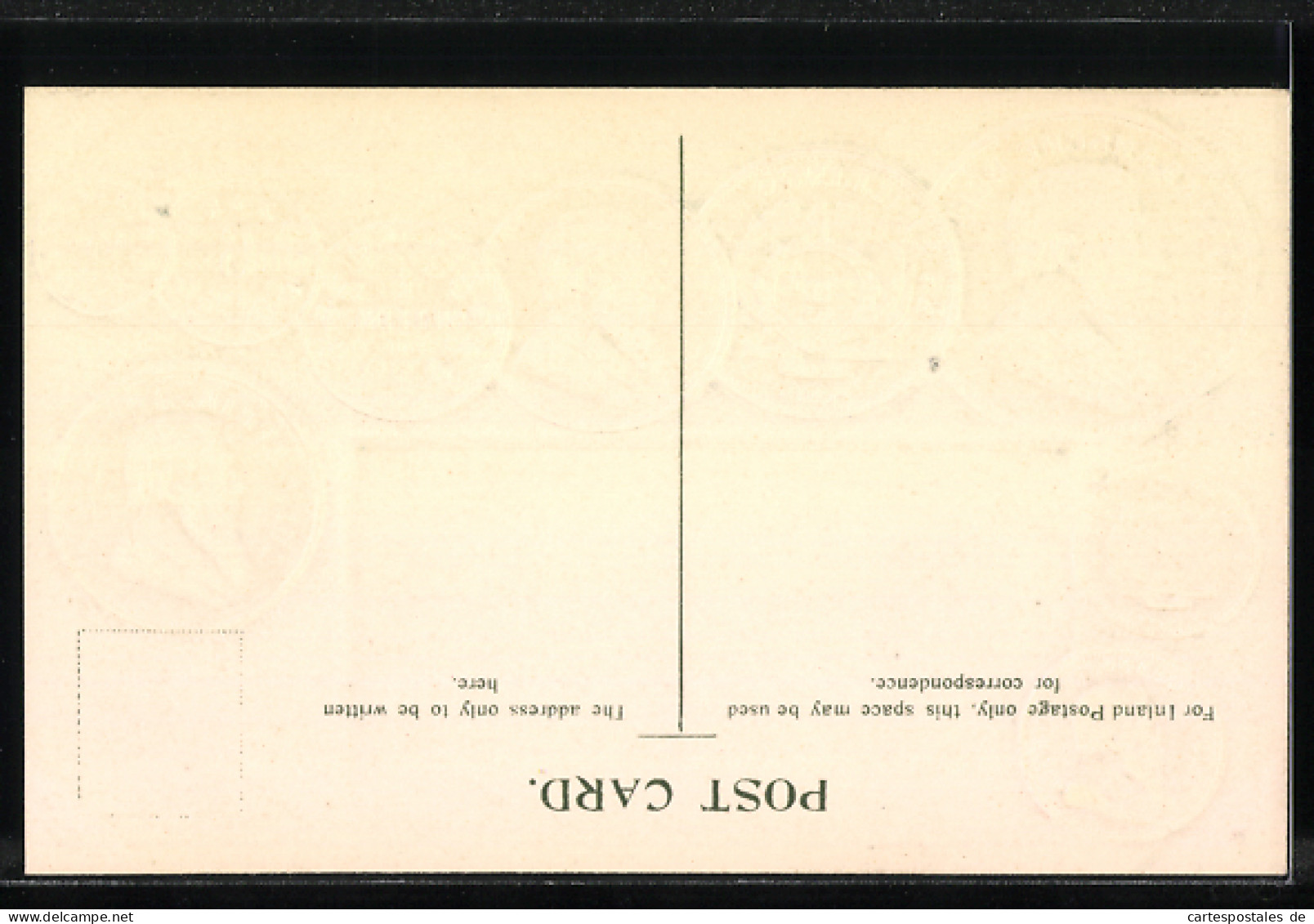 AK Englische Kolonie Transvaal, Münz-Geld, Währungstabelle  - Münzen (Abb.)