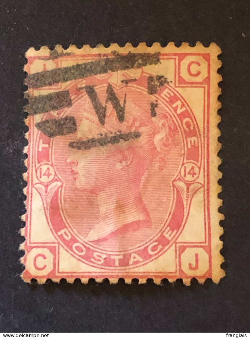 GREAT BRITAIN  SG 144  3d Rose, Plate 14   CV £80 - Gebruikt