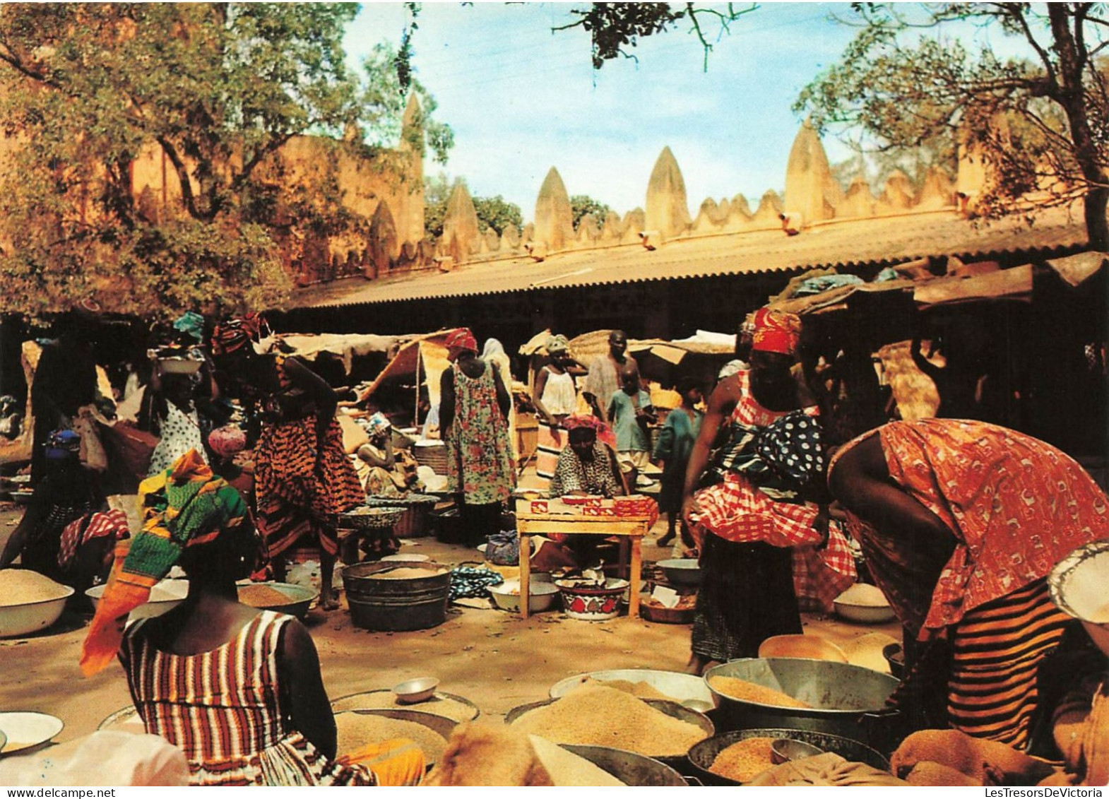 MALI - Bamako - Vue Sur Le Grand Marché - Animé - Colorisé - Carte Postale - Mali