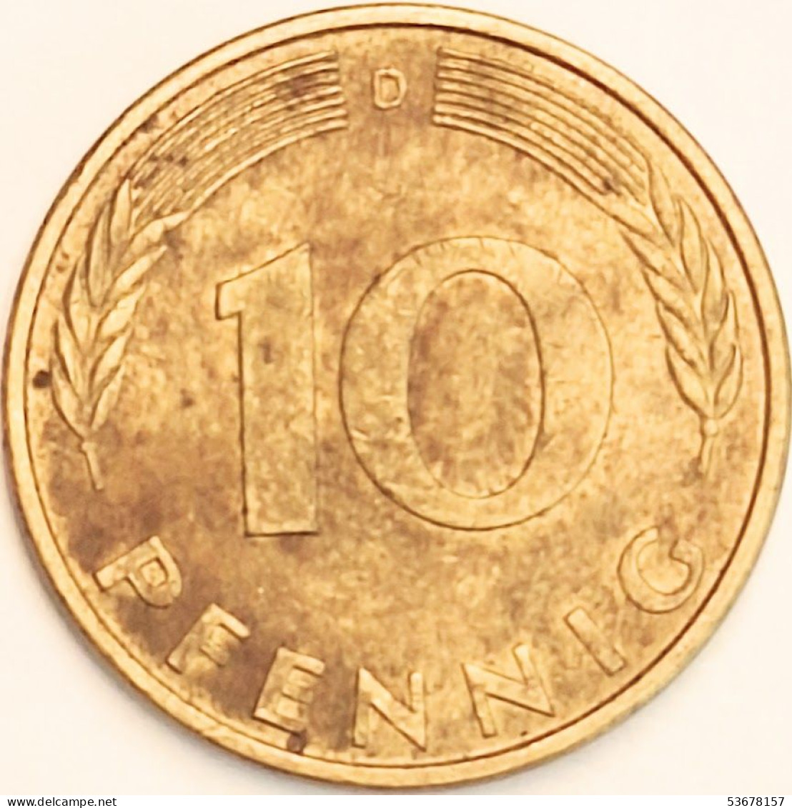 Germany Federal Republic - 10 Pfennig 1981 D, KM# 108 (#4670) - 10 Pfennig
