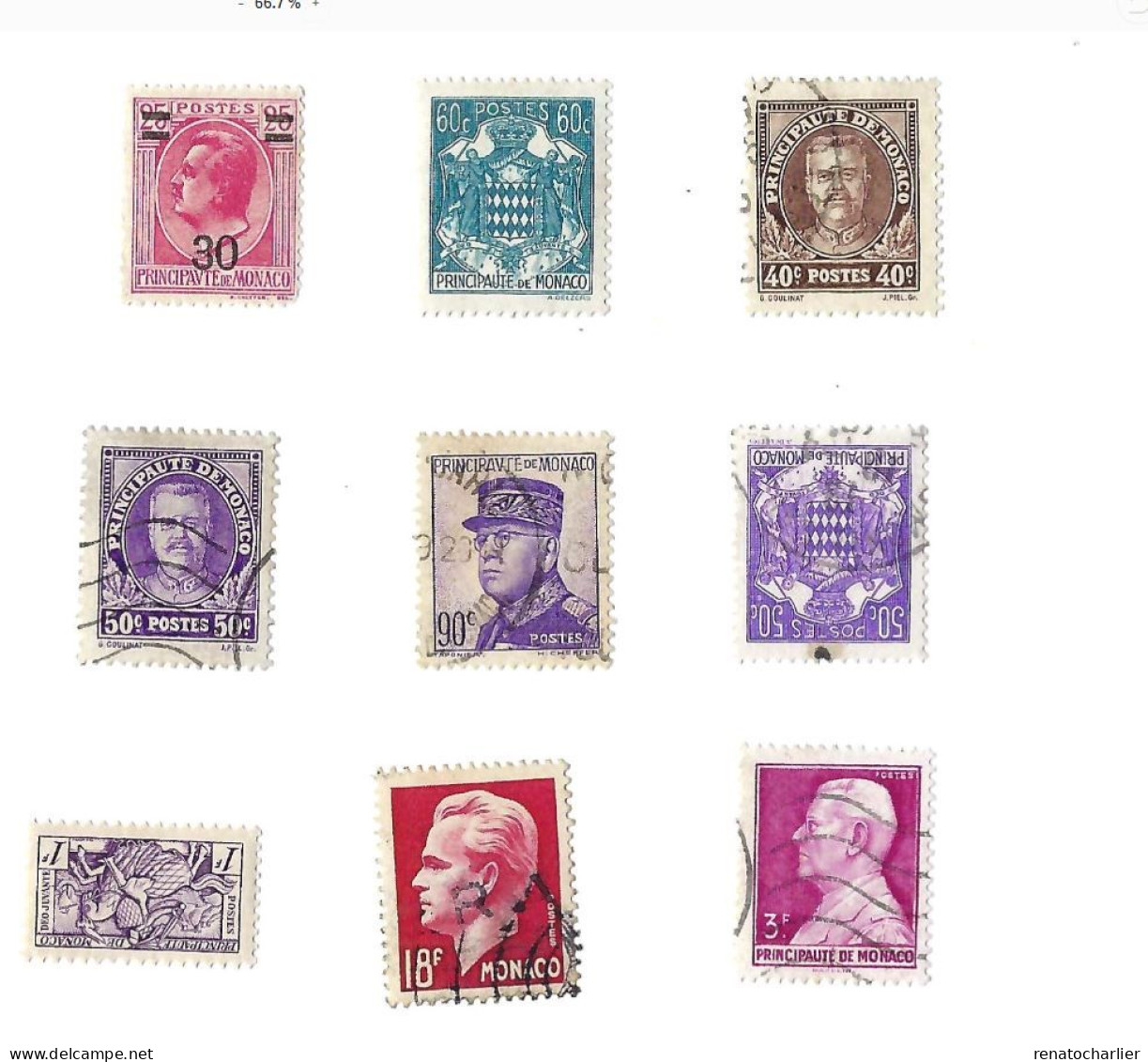 Collection De 65 Timbres MH Et Oblitérés. - Collections, Lots & Séries