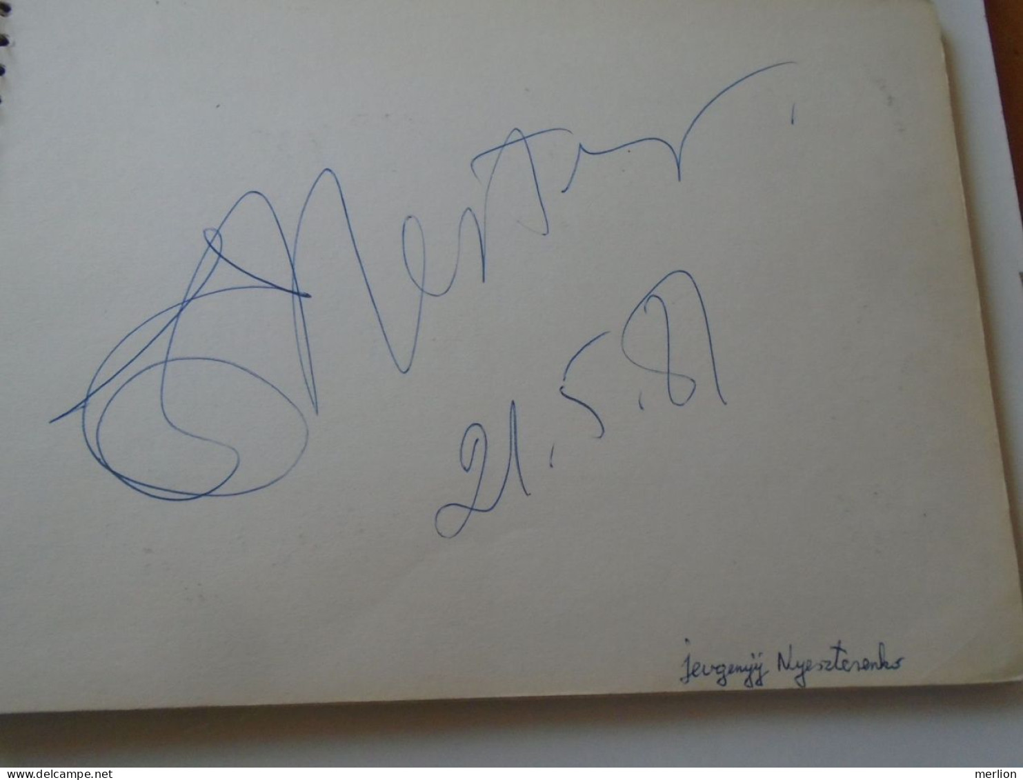 D203336  Signature -Autograph  -  Yevgeny Nesterenko Bass  - OPERA  MUSIC - Cantanti E Musicisti
